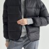 Куртка стьобана дута чорна "onesize"