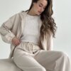 Костюм Кофта та Штани  2-х.нитка молочний