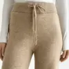 Комплект в'язаний кардиган з поясом та штани бежевий, onesize