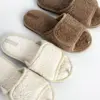 Капці домашні жіночі HS відкриті TEDDY коричневі