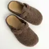 Клоги жіночі Teddy з ремінцем коричневі