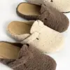 Клоги жіночі Teddy з ремінцем коричневі