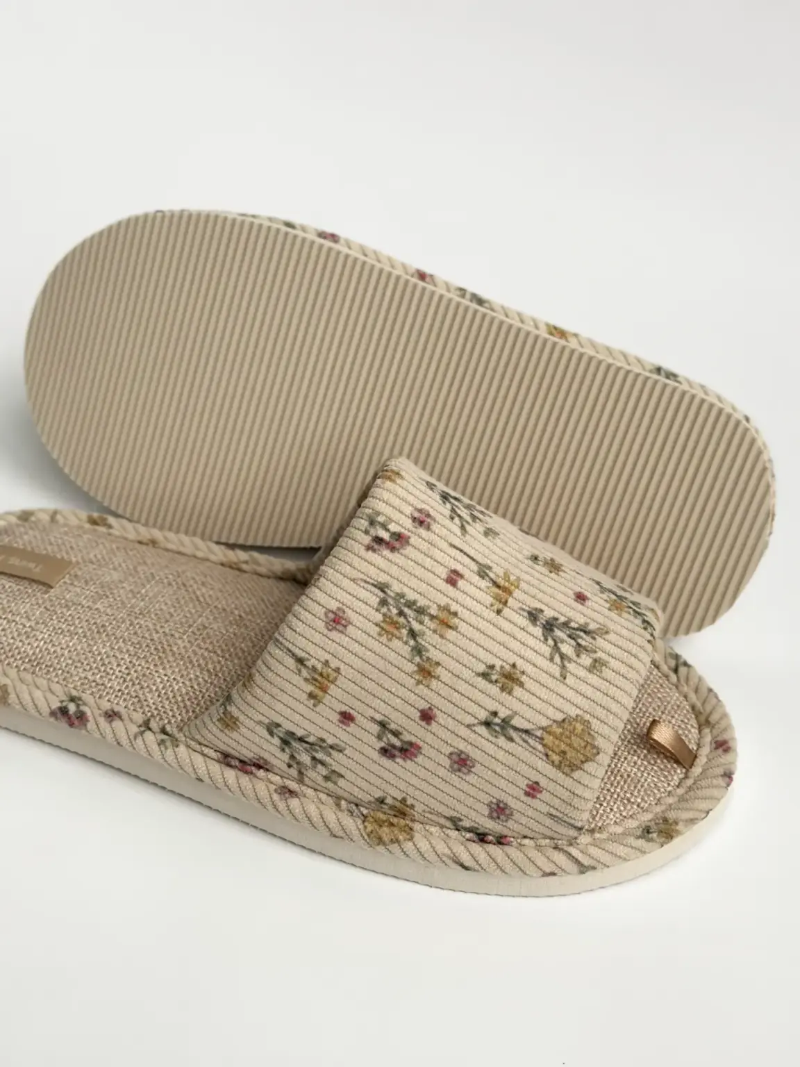Капці домашні жіночі HS-VL вельвет Provence beige