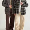 Вельвет штани прямі коричневі