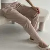 Штани смужка котон МОМИ беж/молоко