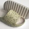 Twins капці піна пляжні та вуличні молочні у квітку (=) SALE (з дефектами)