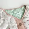 Куртка стьобана у квітку біла onesize, SALE (з дефектами)