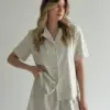 Костюм з коротким рукавом та шорти махра меланж