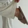 Костюм лонгслів та штани махра меланж