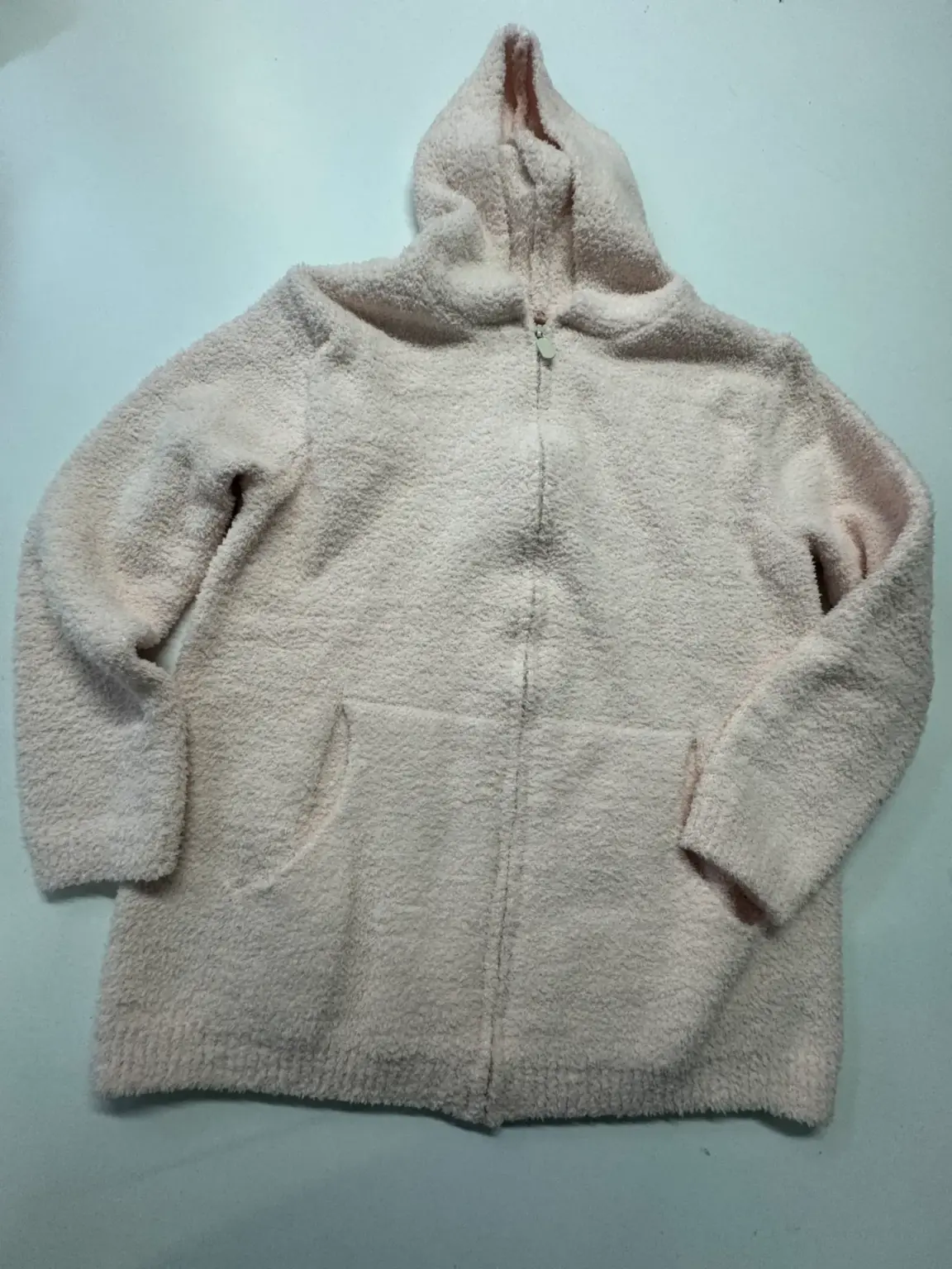 Soft в'язана кофта на блискавці пудрова, SALE (з дефектами)