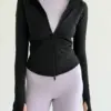 Yoga кофта на блискавці чорна
