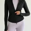 Yoga кофта на блискавці чорна