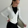 Yoga кофта на блискавці біла