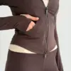Yoga кофта на блискавці коричнева