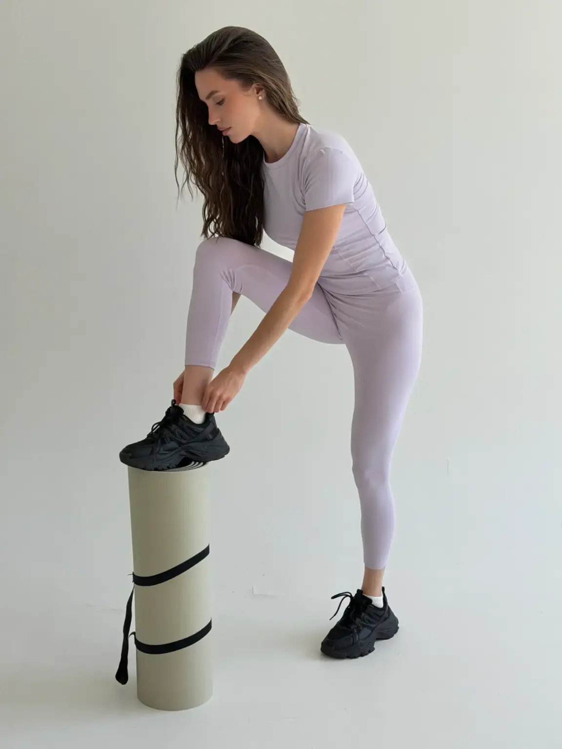 Yoga футболка лавандова