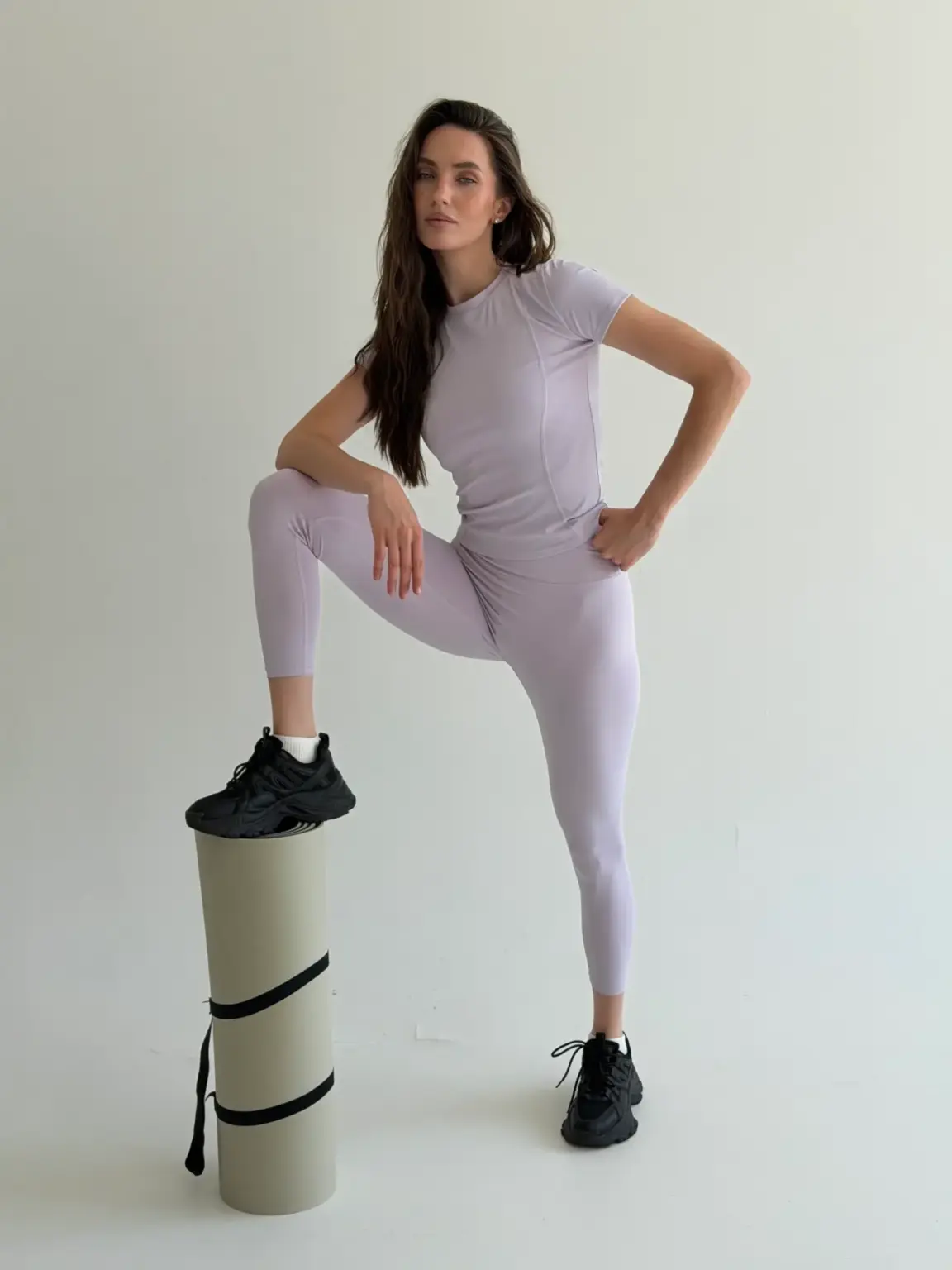 Yoga футболка лавандова