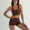 Yoga шорти коричневі