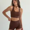 Yoga шорти коричневі