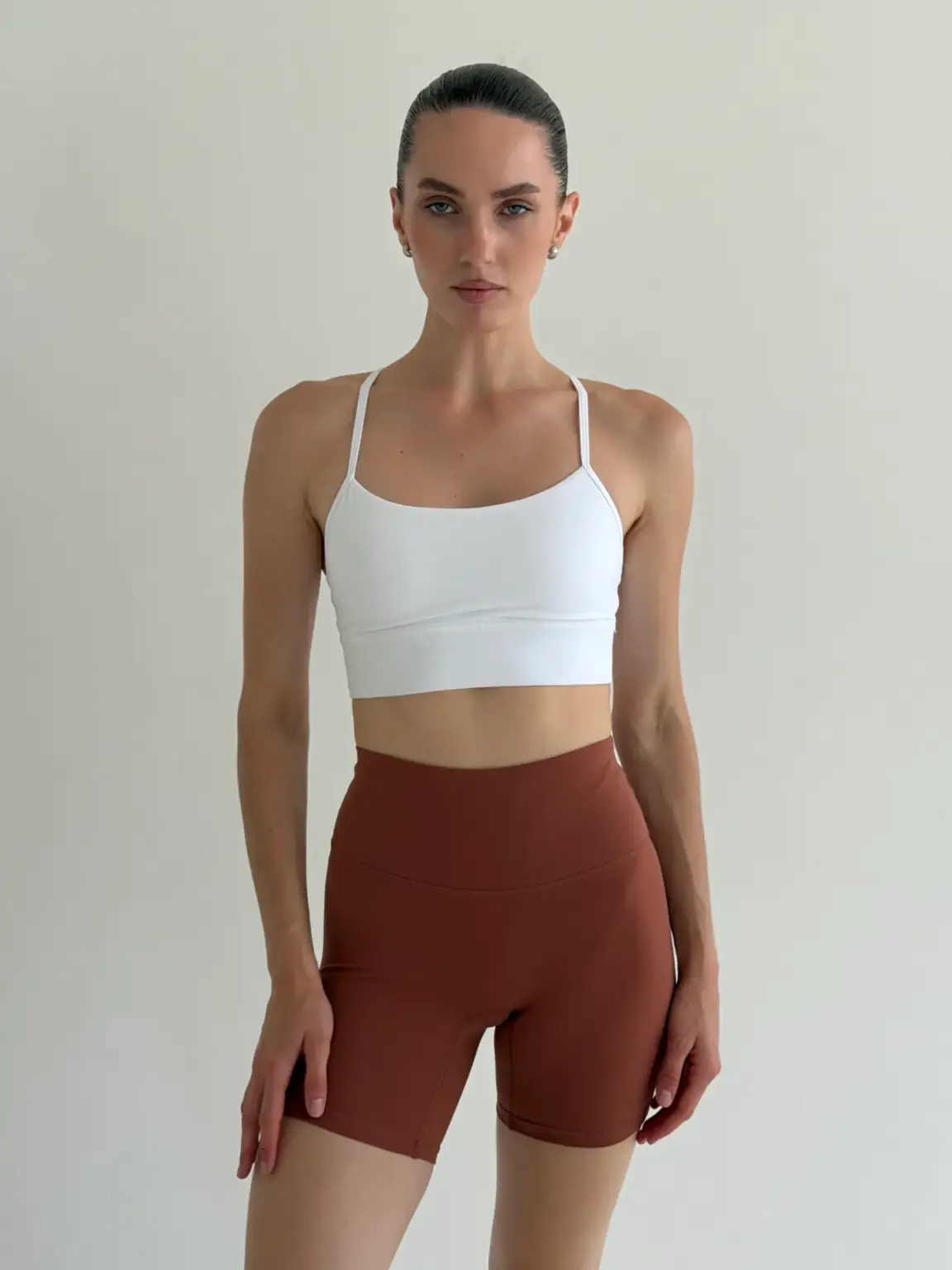 Yoga велосипедки теракот