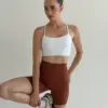 Yoga велосипедки теракот